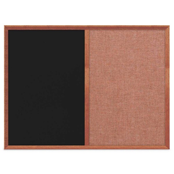 United Visual Products Slim Style Indoor Enclosed Corkboard, 12 UV500SC-BRONZE-BUFF - main